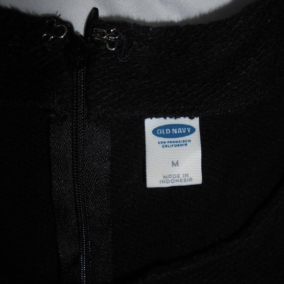 Black textured fit and flare dress with sleeves - Picture 4 of 4